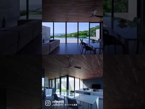 terrasse piscine piscine-débordement-mobilier-bois-cactus-vue