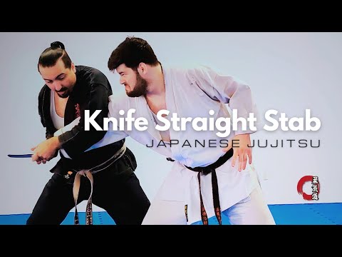 How to Defend a Straight Knife Stab | Japanese Jujitsu (jujutsu / jiu-jitsu)