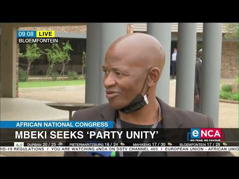 ANC Mbeki seeks ‘party unity’