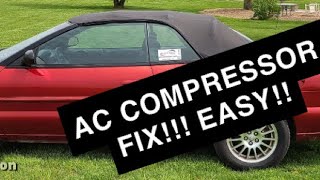 Chrysler Sebring AC Compressor Replacement
