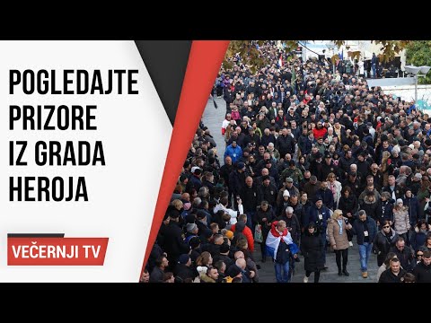 Kolona sjećanja prolazi Vukovarom: Pogledajte prizore iz grada heroja
