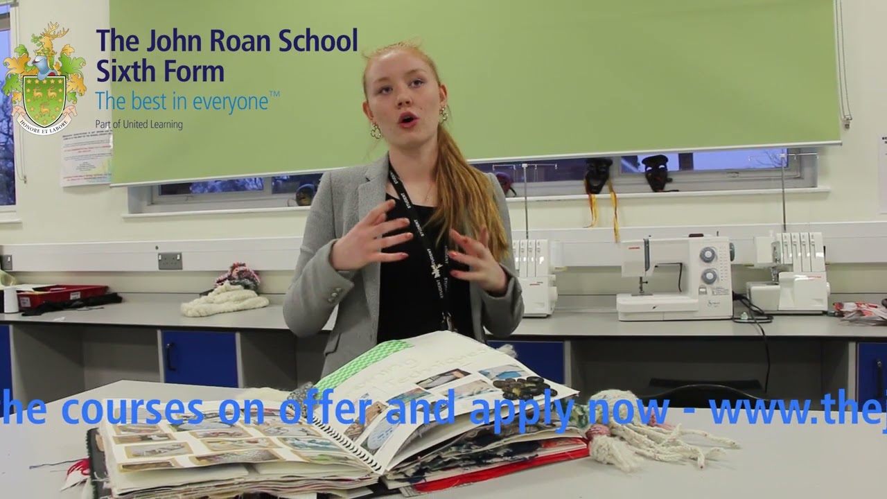 A Level Textiles at The John Roan School Sixth Form