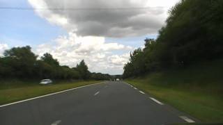 preview picture of video 'Driving Along The D787 From The Railway Crossing Near Pont Melvez To Mousteru, Brittany'