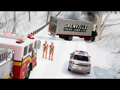 Winter Driving Accidents | BeamNG.drive