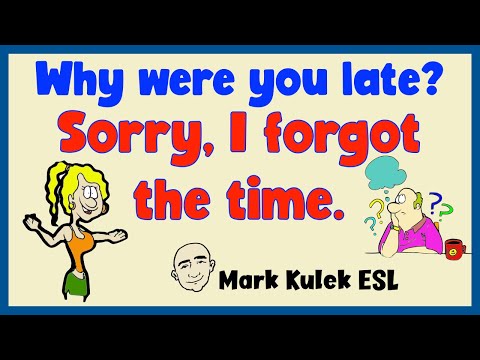 Sorry (making excuses) - ask someone series | English speaking practice - Mark Kulek ESL