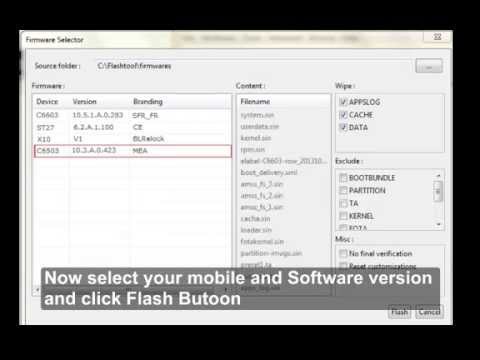 Downgrading, Upgrading or Flashing Sony Xperia ZL