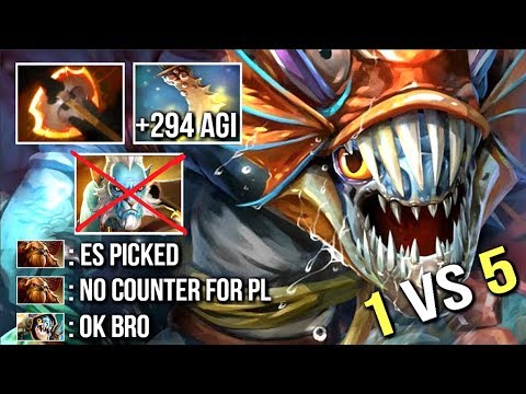 1v5 Battle Fury Slark vs Phantom Cancer +294 Agi Epic Gameplay by ChuaN Dota 2
