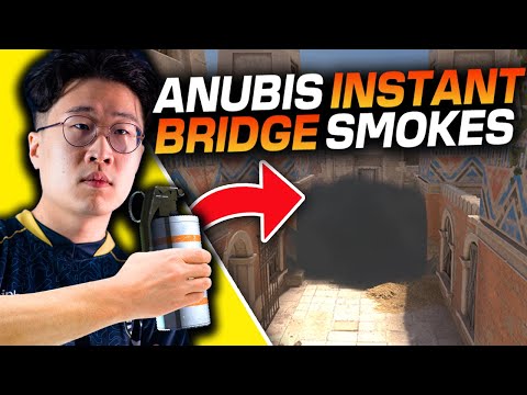 Anubis INSTANT Bridge Smokes From oSee (CS:GO Nades)