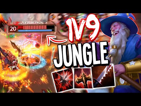I ACTUALLY 1v9'd AS GUAN YU Jungle IN THIS SMITE GAME!