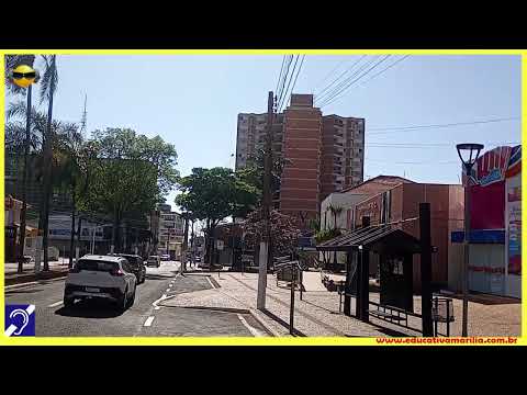 Tv Educativa Giro Pela Cidade Avenida Rio Branco Praça da Bandeira Complexo Artístico Bráz Aléssio - Marília S.P.