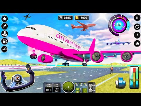 Flight airplane city pilot simulator - plane boeing emergency landing - android gameplay - part- 25
