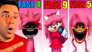 SPRUNKI OC Nova FASE 9 da AMY ROSE FNF e TODAS AS FASE E SONIC SHIN TAPES!! (Sprunki Incredibox)