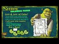 Shrek Coloring Pages 2001 DVD ROM Activity