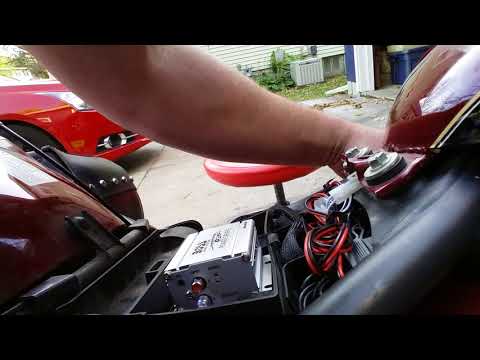 Install of Boss Audio MC420B on 2008 Kawasaki Vulcan 900