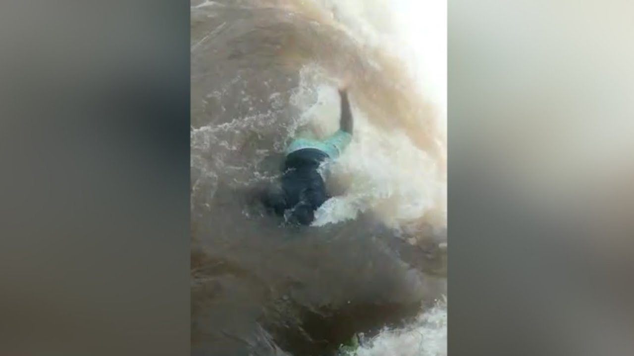 Jovem cai de cachoeira no Rio São Francisco em Toledo.