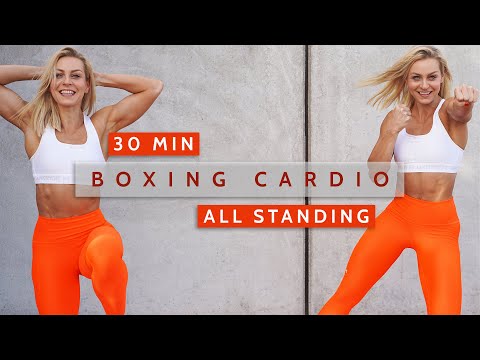 30 MIN BOXING CARDIO - All Standing | Knee Friendly | No Repeat | Full Body HIIT | Super Sweaty