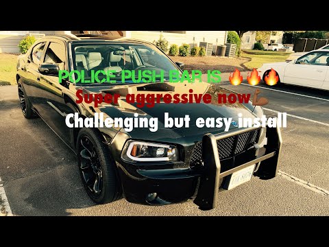 2006 Dodge Charger RT: Installing the police push bar on my 2006 Dodge Charger