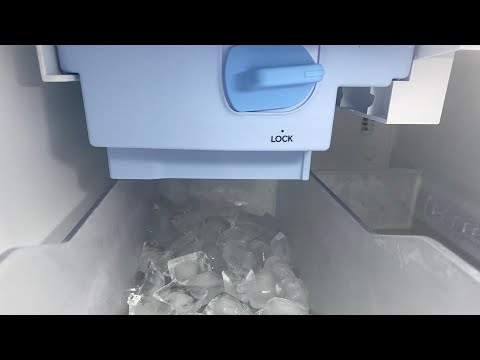 How to turn on the ice machine in a Fisher and Paykal Fridge.
