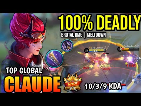 CLAUDE BEST BUILD 2023 | TOP GLOBAL CLAUDE GAMEPLAY | MOBILE LEGENDS