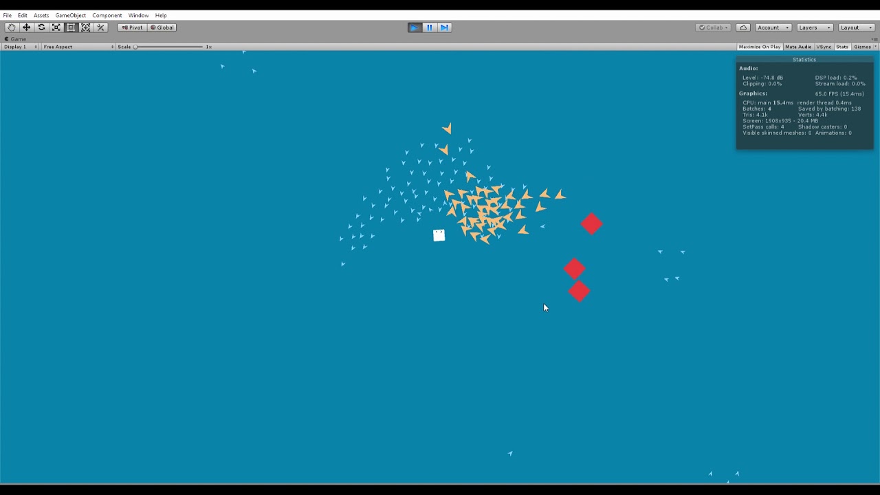 Unity Boids (flocking behavior) Demo