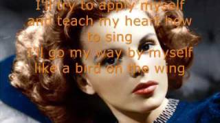 Judy Garland-By Myself)with lyrics)