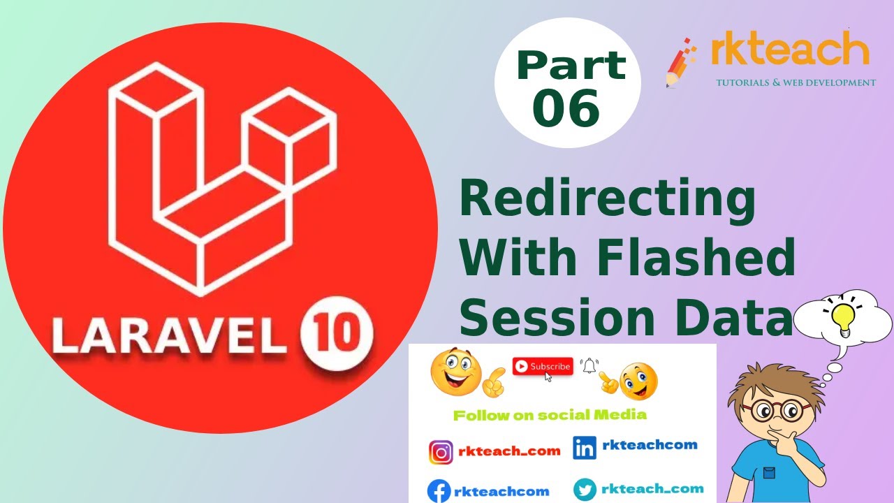 Redirecting With Flashed Session Data | Laravel redirect back Part-6 #laraveltutorial  #laravel10
