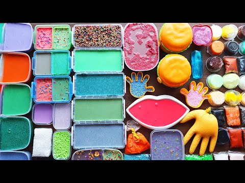 Slime Smoothie -  Mixing Old Slimes And Clay- Satisfying Slime Videos