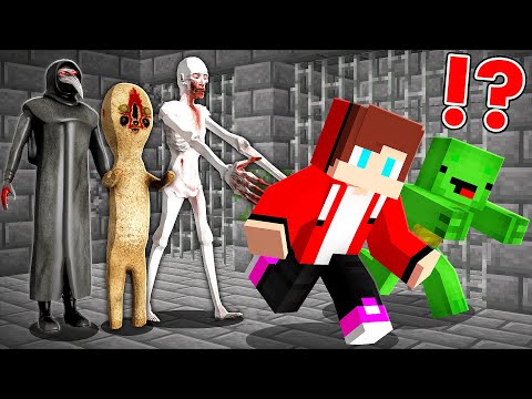 Escape SCP Prison in Minecraft with Maizen JJ and Mikey