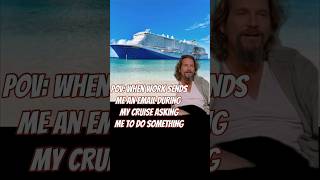 WORK DURING MY CRUISE?! #carnivalcruiseline #norwegiancruises  #royalcaribbean #msccruises #virgin