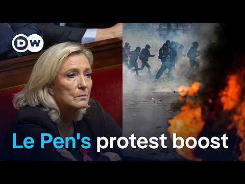 How France's unrest could help Marine Le Pen's presidential push | DW News