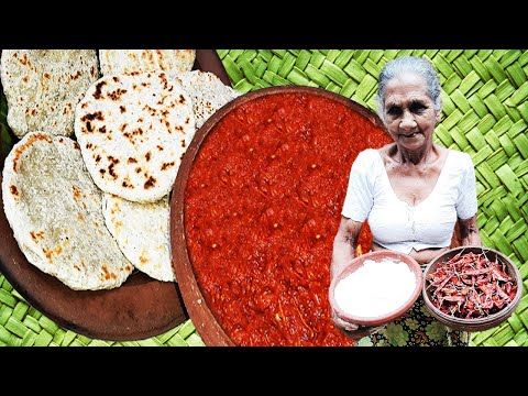 Coconut Roti with Chili Sambol