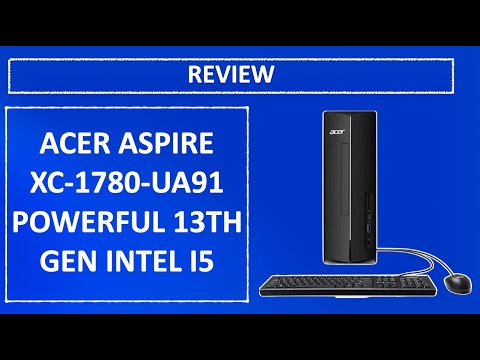acer Aspire XC-1780-UA91 Desktop | Intel Core i5-13400 10-Core Processor (Up to 4.6GHz) | 8GB 3200MHz DDR4 RAM | 512GB PCIe Gen 4 SSD | SD Card Reader | Intel Wi-Fi 6E AX211 | Windows 11 Home video review thumbnail