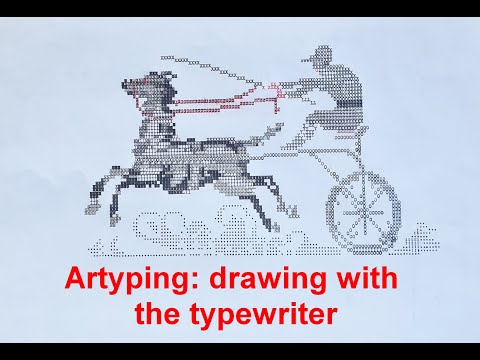 Artyping: Zeichnen mit der Schreibmaschine Olivetti M20 (1928)