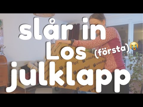 SLÅR IN LOS FÖRSTA JULKLAPP 😭 | vloggmånad dag 12