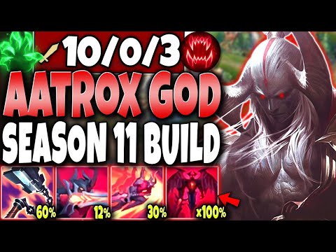 Meet the STRONGEST BUILD of Season 11 Max Heal Aatrox GOD-MODE 🔥 LoL Top Lane Aatrox s11 Gameplay