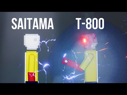 SAITAMA vs SAITAMA T-800 [Terminator Functional] - People Playground