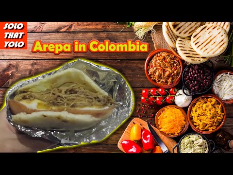 Street Food in Colombia - Best Arepa Ever in Bogota!