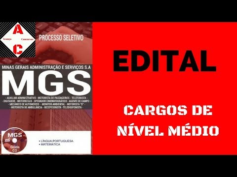 Apostila Concurso MGS 2017 - Diversos Cargos de Nível Médio