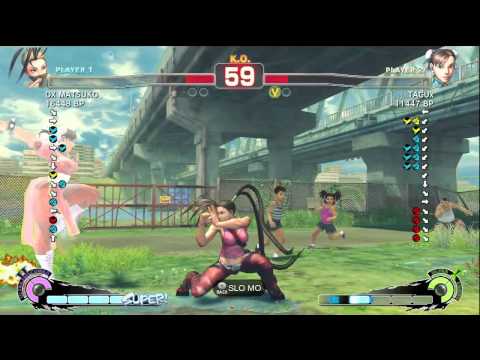 DX MATSUKO [Ibuki] vs TACUx [Chun] 3/3 SSF4 Japanese Online Ranked Matches - TRUE-HD