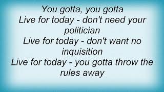 Sweet - Live For Today Lyrics