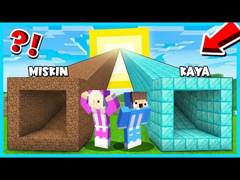 MIPAN & ZUZUZU HARUS PILIH TEROWONGAN  KAYA VS MISKIN MENUJU MATAHARI DI MINECRAFT!