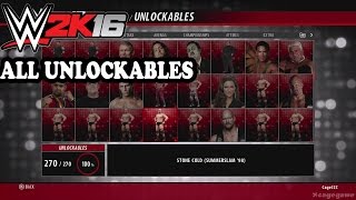 WWE 2K16 - All Unlockables [ HD ]