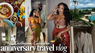 TRAVEL VLOG: Cartagena Colombia📍Anniversary Getaway, Beach Days, Relaxation, Surprise Gifts & More!