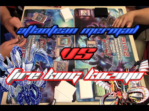 Yu-Gi-Oh Feature Match Fire King Kozmo Vs Atlantean Mermail - Full Match (September 2016)