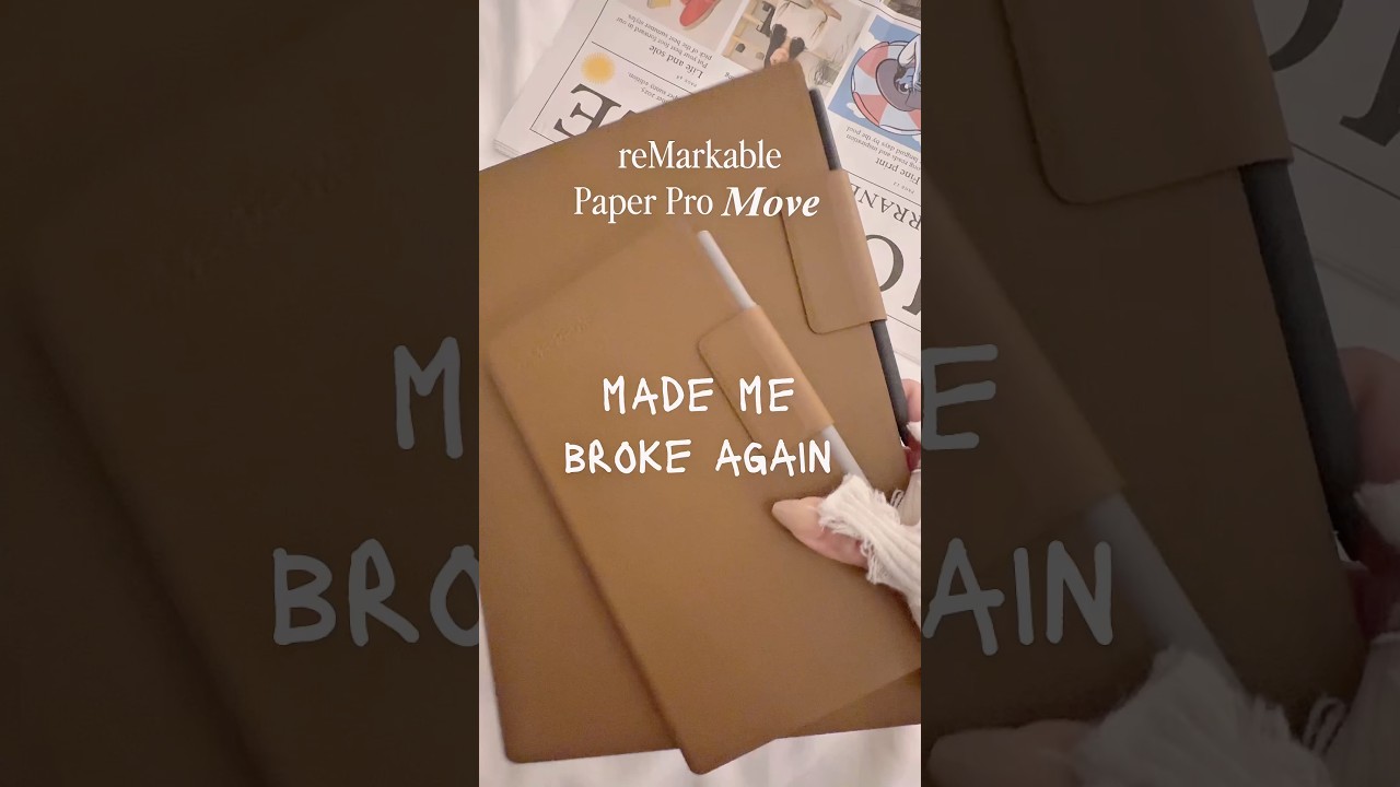 my new Mini reMarkable Paper Pro 😅 Unboxing reMarkable Paper Pro Move #shorts #asmr #E-Ink  #tablet