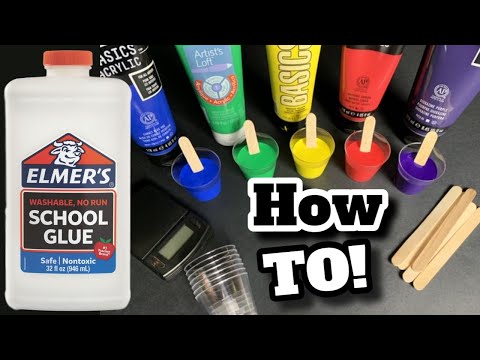 HOW TO make School Glue Medium (Recipe Included) Fluid Art with JMoPainting