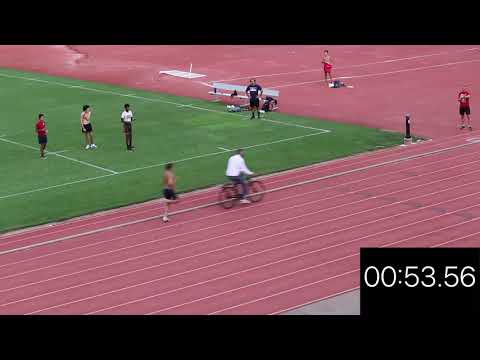 800m Time Trial Sebastian Barclay 1:53 - 10/9/2020