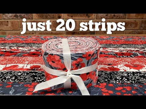 Fast & Easy Jelly Roll Quilt – Make a Quilt in a Day