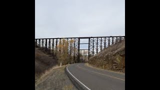 preview picture of video 'Lawyers Canyon No Name Railroad Trestles Bridge US 95 Built in 1908 Lawyers Canyon Bridge Continued'