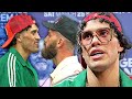 FIRED UP DAVID BENAVIDEZ SAYS HE'S BREAKING CALEB PLANT'S JAW AFTER HEATED FACE OFF!